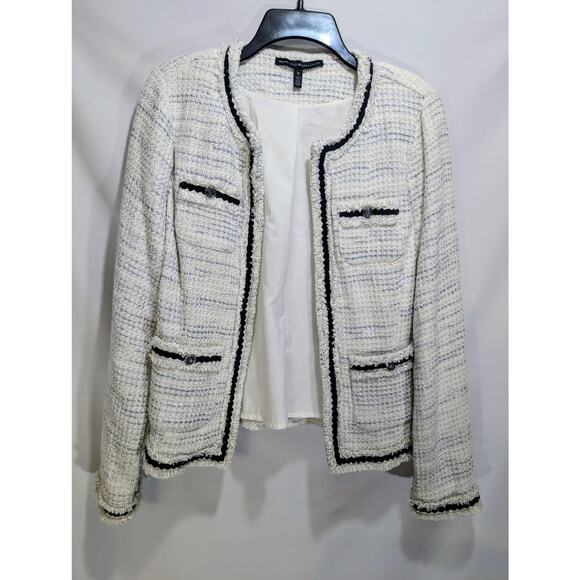 White House Black Market Metallic Tweed Jacket – Medium - Picture 2 of 9